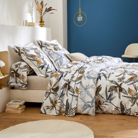 Parure de lit coton PÉNÉLOPE Taie 65x65 cm 240x220 cm (1/5)