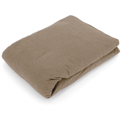 Drap housse flanelle unie WALES 160x200 cm (1/5)