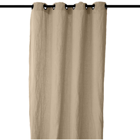 Rideau 8 oeillets en lin SONATE DECO (1/5)