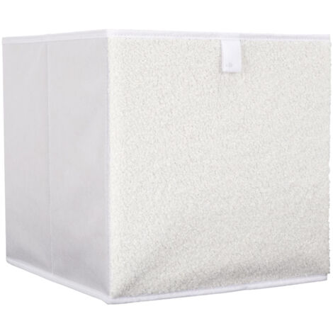 Cube de rangement cartonnée WHITE (1/4)