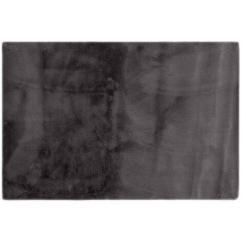 Tapis WOODLAND en fausse fourrure doublée suédine Rectangulaire 60x90 cm (1/2)