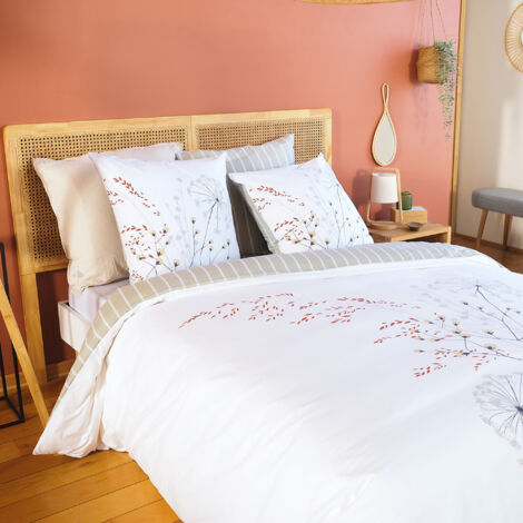 Parure de lit SOLIFLORE coton Taie 63x63 cm 260x240 cm (1/5)