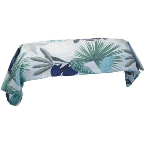 Taie de traversin percale de coton MOOREA PACIFIC bleu cobalt 200x43 cm