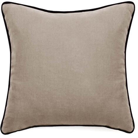 Housse de coussin PRELUDE en lin et coton 80x80 cm