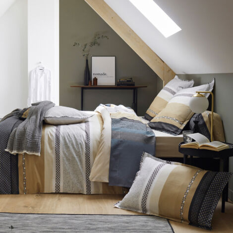 Parure de lit percale MARLOW Taie 50x70 cm 140x200 cm