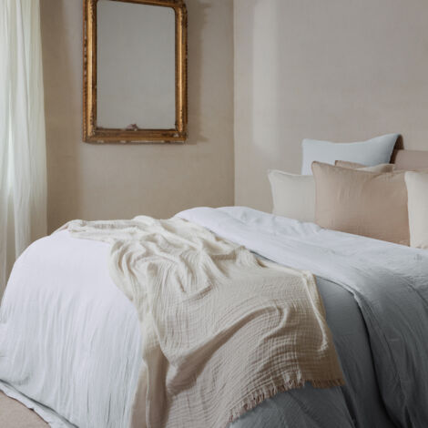 Parure de lit MILOS coton Taie 50x70 cm 260x240 cm (1/5)