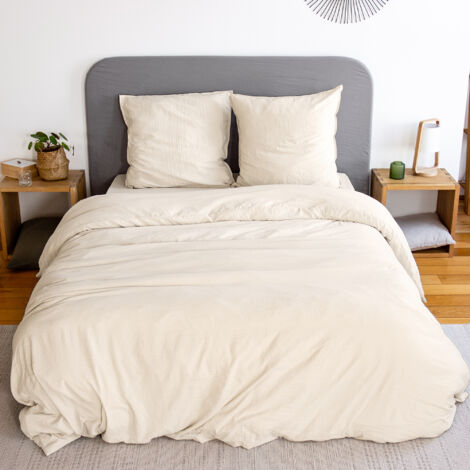 Parure de lit MILA micro lavée polyester 240x220 cm (1/5)