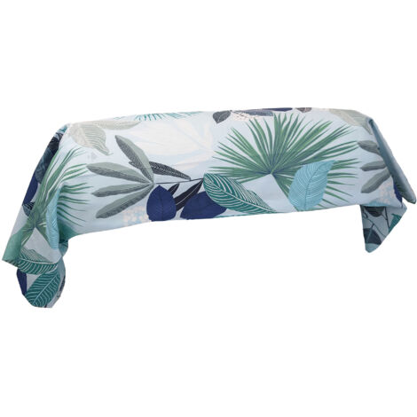 Taie de traversin percale de coton MOOREA PACIFIC bleu cobalt 140x43 cm