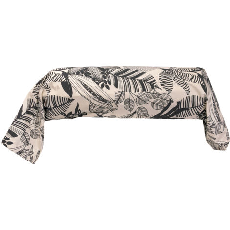 Taie de traversin percale de coton ALBA 140x43 cm (1/5)