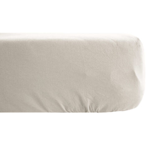 Drap housse coton lavé PALACE 160x200 cm (1/5)