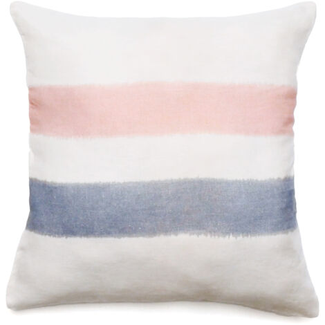 Housse de coussin en lin lavé doublé coton lavé ARIA 45x45 cm (1/5)