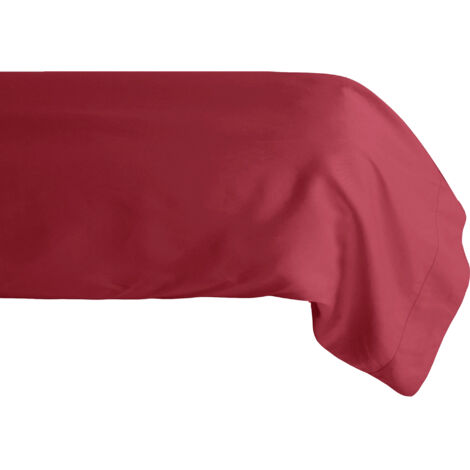 Taie de traversin uni percale de coton MANOIR