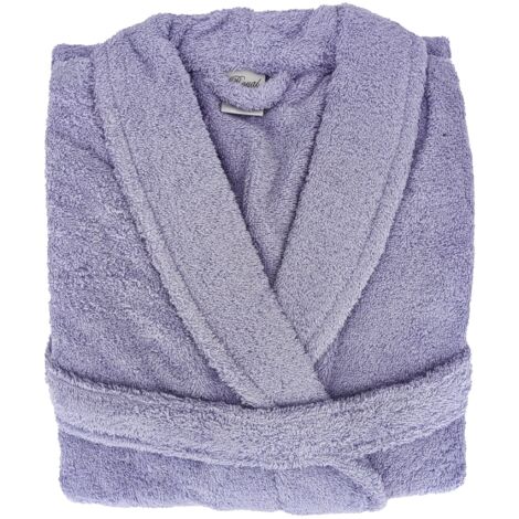 Peignoir coton ROYAL CRESENT col châle L