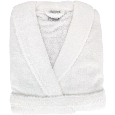 Peignoir coton ROYAL CRESENT col châle XL