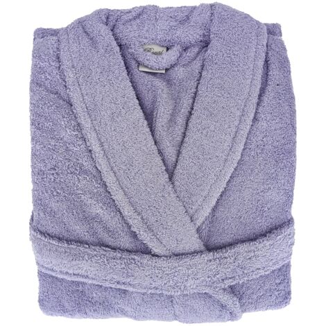 Peignoir coton ROYAL CRESENT col châle M