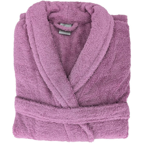 Peignoir coton ROYAL CRESENT col châle L