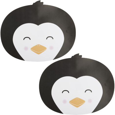 Lot de 2 sets de table d'animaux 33x41 cm collection ANIMAUX pingouin (1/3)