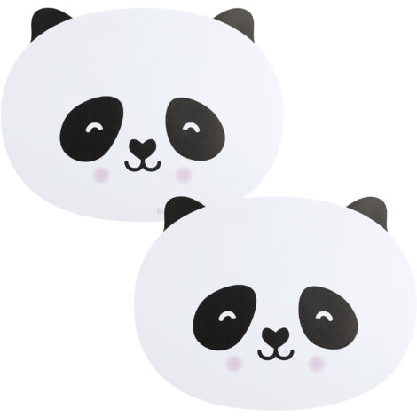 Lot de 2 sets de table d'animaux 33x41 cm collection ANIMAUX panda (1/3)