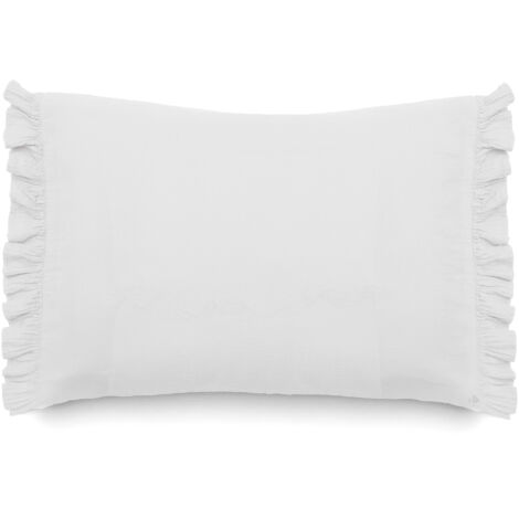 Housse de coussin collection ELZA 2 volants 40x60 cm (1/5)