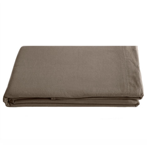 Drap plat coton lavé PALACE 240x290 cm (1/5)