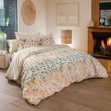 Parure de lit coton EVASION Taie 65x65 cm 300x240 cm (1/5)