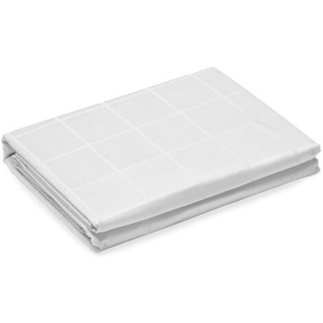 Housse de couette satin de coton CONCERTO Carreaux 280x240 cm