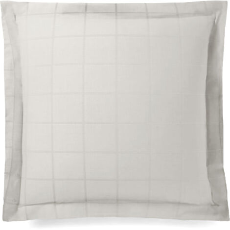 Taie d'oreiller satin de coton CONCERTO Carreaux 65x65 cm (1/5)