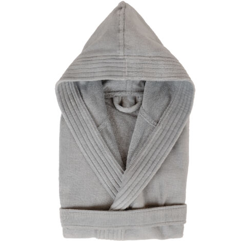 Peignoir adulte à capuche COOL en velours M