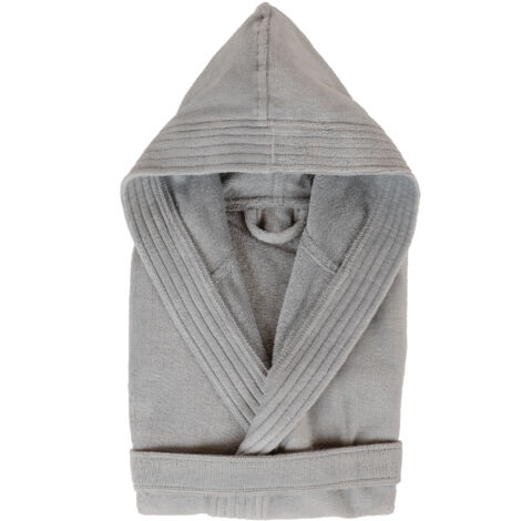 Peignoir adulte à capuche COOL en velours S
