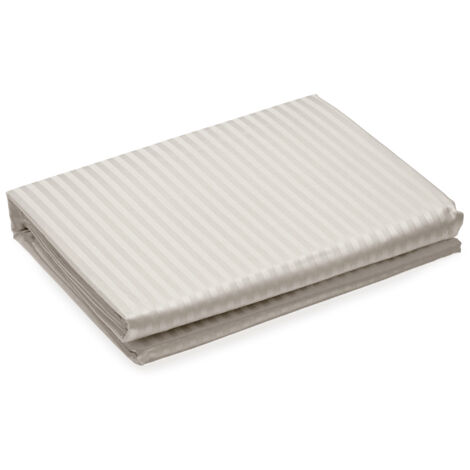 Housse de couette satin de coton CONCERTO A rayures 240x220 cm (1/5)