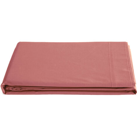 Drap plat uni percale de coton MANOIR 270x300 cm