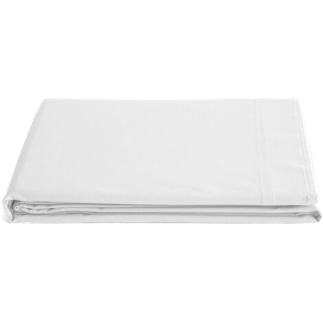 Drap plat uni percale de coton MANOIR 270x300 cm