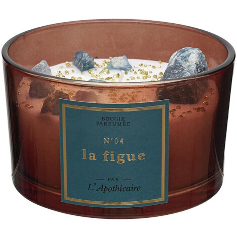Bougie parfumée avec pierres collection L'APOTHICAIRE 1 pièce (1/4)