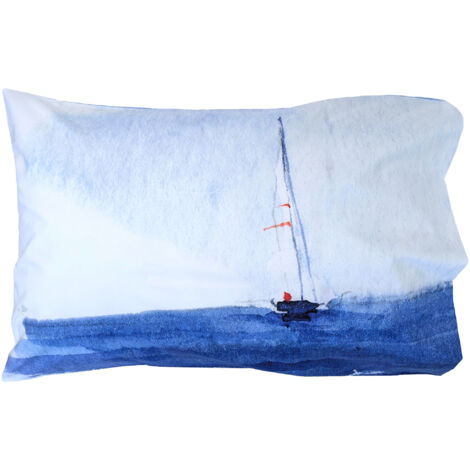 Taie d'oreiller percale de coton collection REGATE 50x70 cm