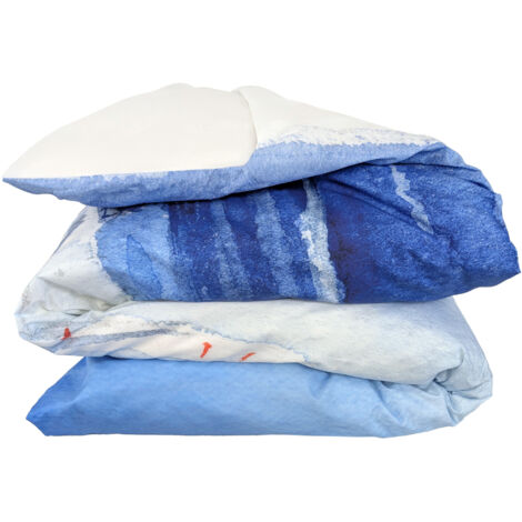 Housse de couette percale de coton collection REGATE 280x240 cm (1/5)