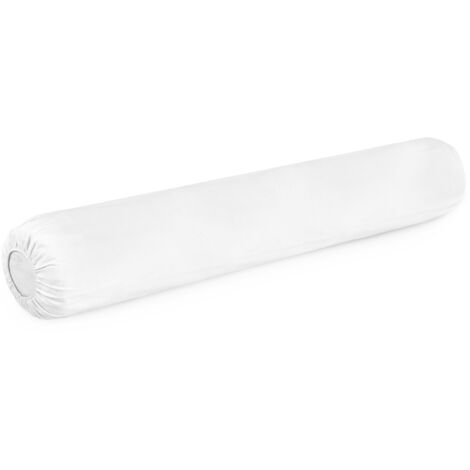 Housse de protection traversin 180 cm – Molleton gratté-croisé 220 gr/m2 – Traitement anti-acariens MICROSTOP – Lavable à 60°C – Linnea