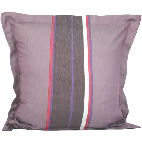 Taie d'oreiller percale de coton MADELEINE 65x65 cm (1/5)