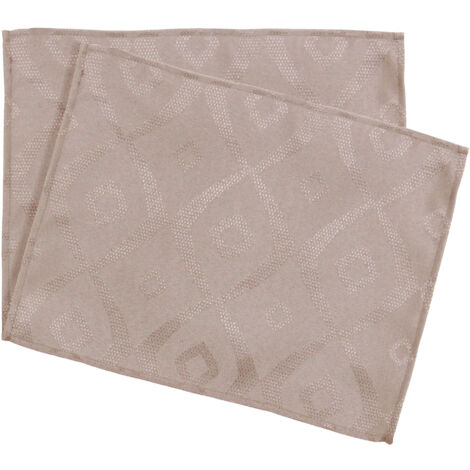 Lot de 2 sets table 35x45 Jacquard BRUNCH (1/5)