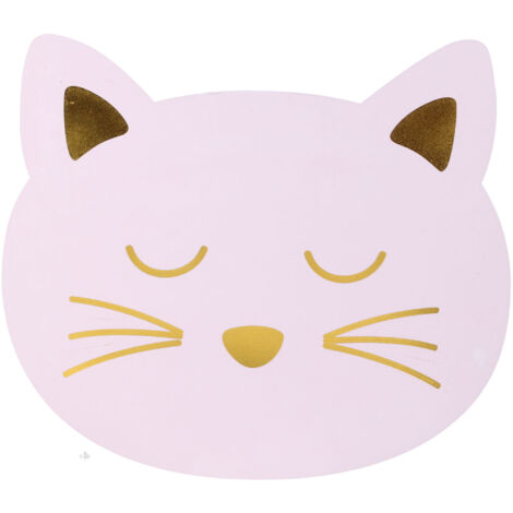 Lot de 2 sets de table enfant CHAT Rose (1/3)