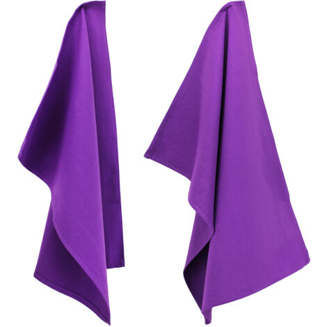 Lot de 2 torchons cuisine toile PURE KITCHEN TEA TOWEL (1/5)
