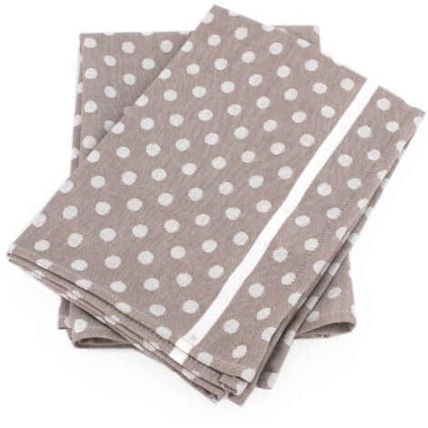 Lot de 2 torchons cuisine toile DOTS