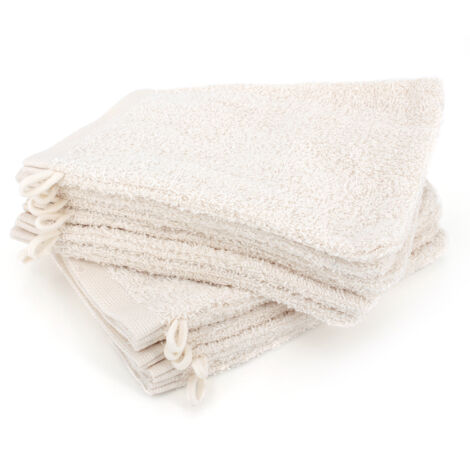 Lot de 12 gants toilette 16x21 ALPHA