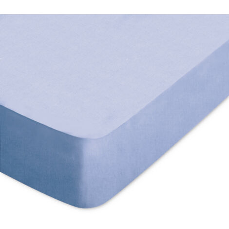 Drap housse uni coton ALTO Bonnet de 30 cm 70x200 cm (1/5)