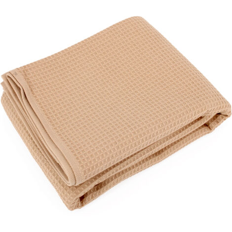 Drap de douche PURE WAFFLE nid d'abeille