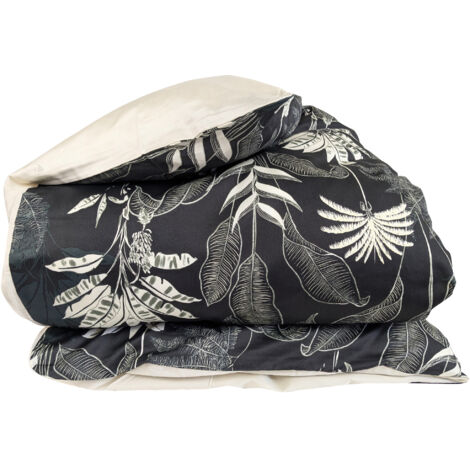 Housse de couette satin de coton CAYENNE 140x200 cm (1/5)