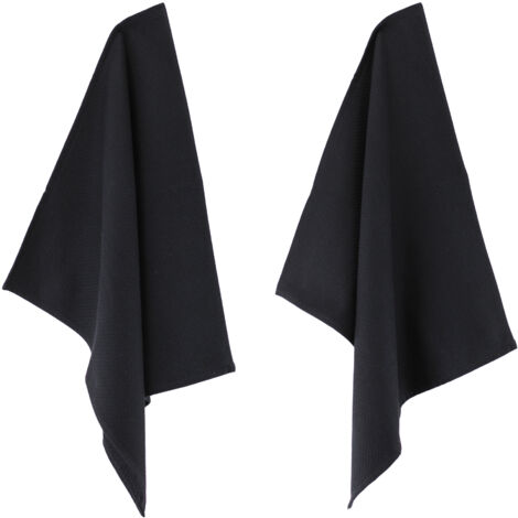 Lot de 2 torchons cuisine nid d'abeille PURE KITCHEN WAFFLE