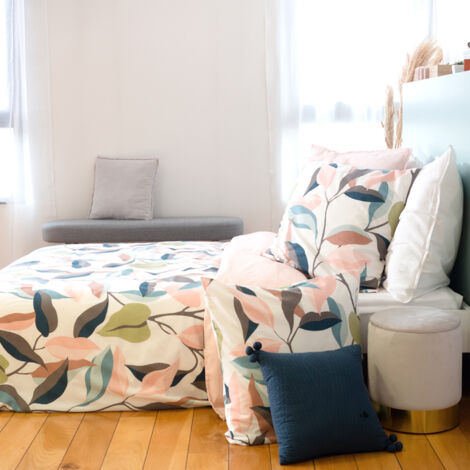 Parure de lit coton LILA 240x220 cm
