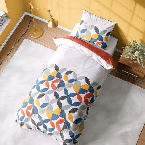 Parure De Lit Enfant Jerry Fabrics - Coton Multicolore, Taille 70x90cm + 140x200cm - Lavable En Machine