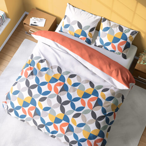 Parure de lit coton PRUNE 240x220 cm (1/5)