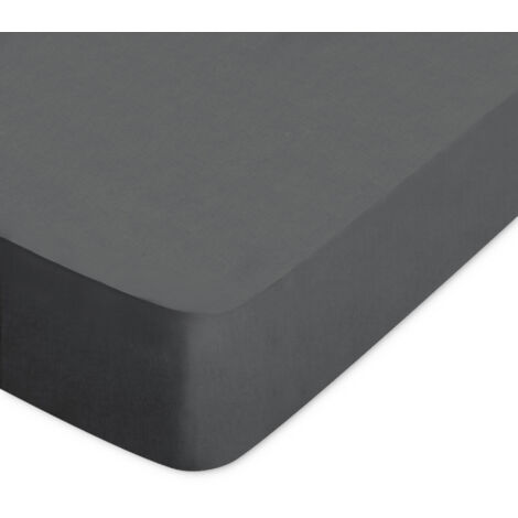Drap housse uni coton ALTO Bonnet de 30 cm 180x190 cm